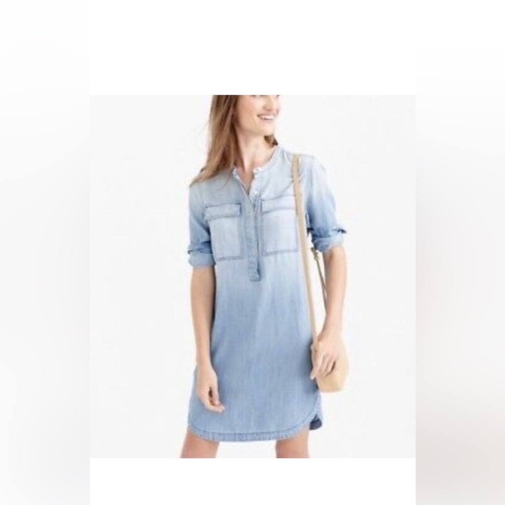 J. Crew Chambray Shirt Dress size Small